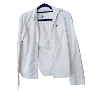 Abercrombie & Fitch Long Sleeve White Button-Up
